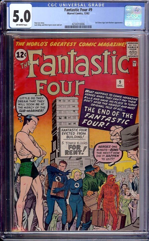 Fantastic Four #9 (Marvel, 1962) CGC 5.0