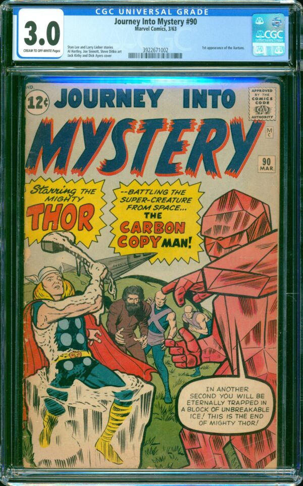 Journey into Mystery #90 (Marvel, 1963) CGC 3.0