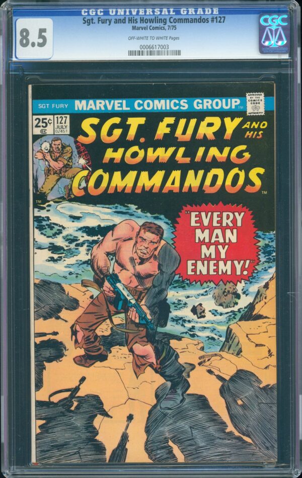 Sgt. Fury and His Howling Commandos #127 (Marvel, 1975) CGC 8.5