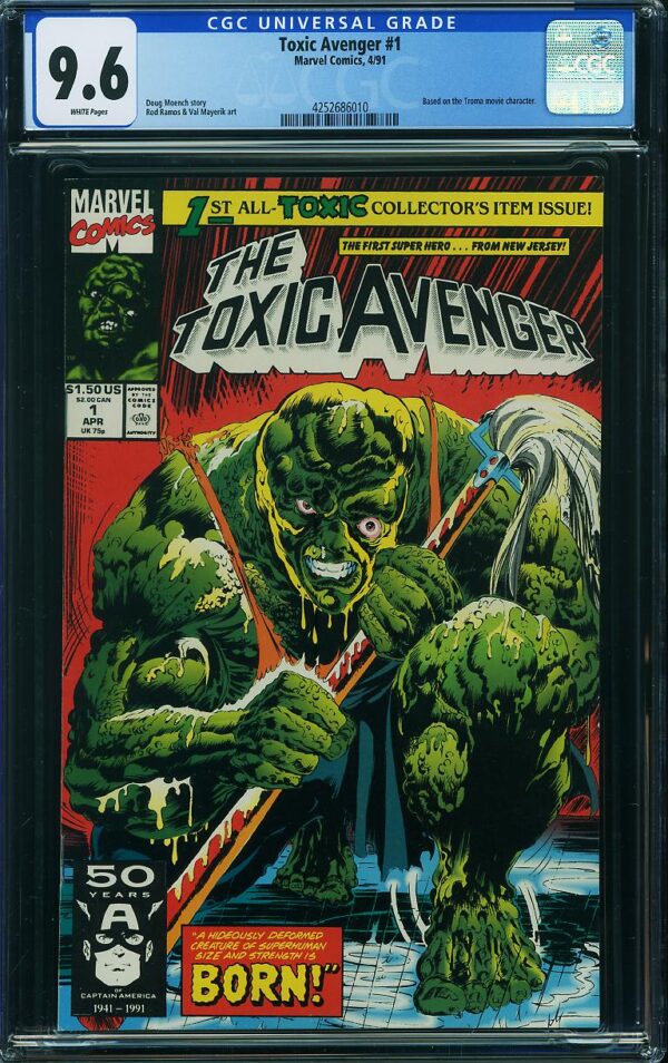 Toxic Avenger #1 (Marvel, 1991) CGC 9.6 - KEY