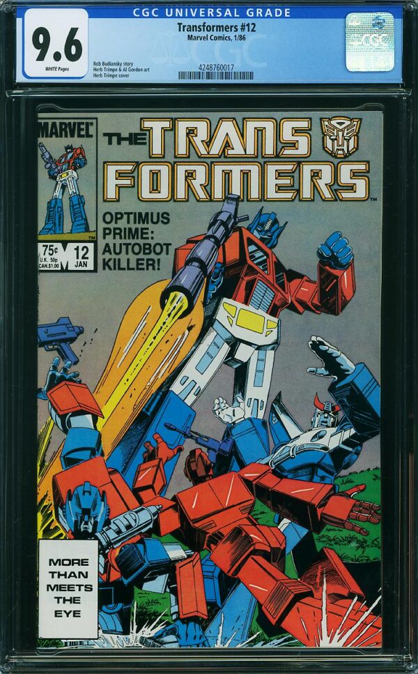 Transformers #12 (Marvel, 1986) CGC 9.6