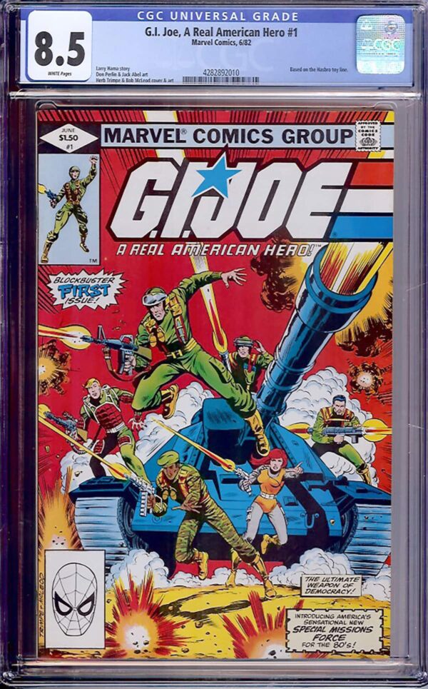 G.I. Joe, A Real American Hero #1 (Marvel, 1982) CGC 8.5