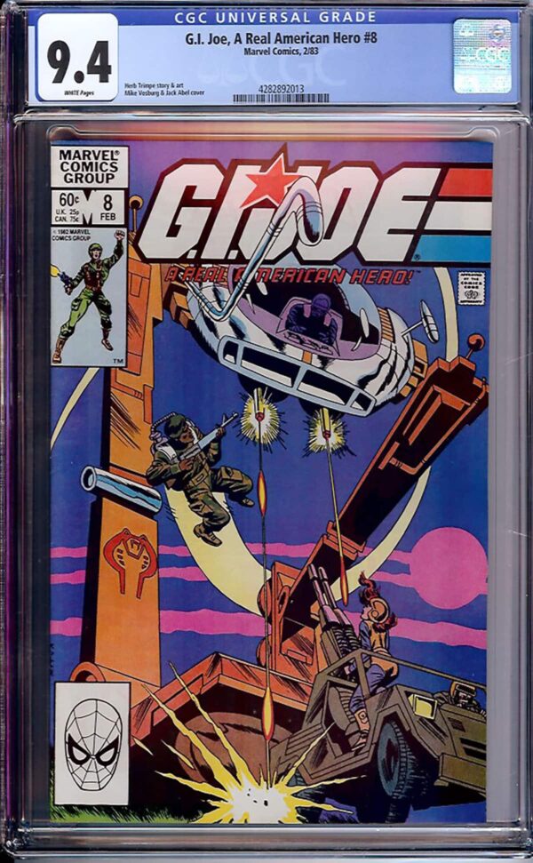 G.I. Joe, A Real American Hero #8 (Marvel, 1983) CGC 9.4