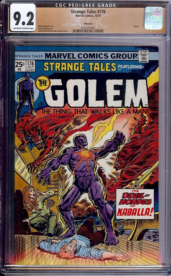 Strange Tales # 176 (Marvel, 1974) CGC 9.2