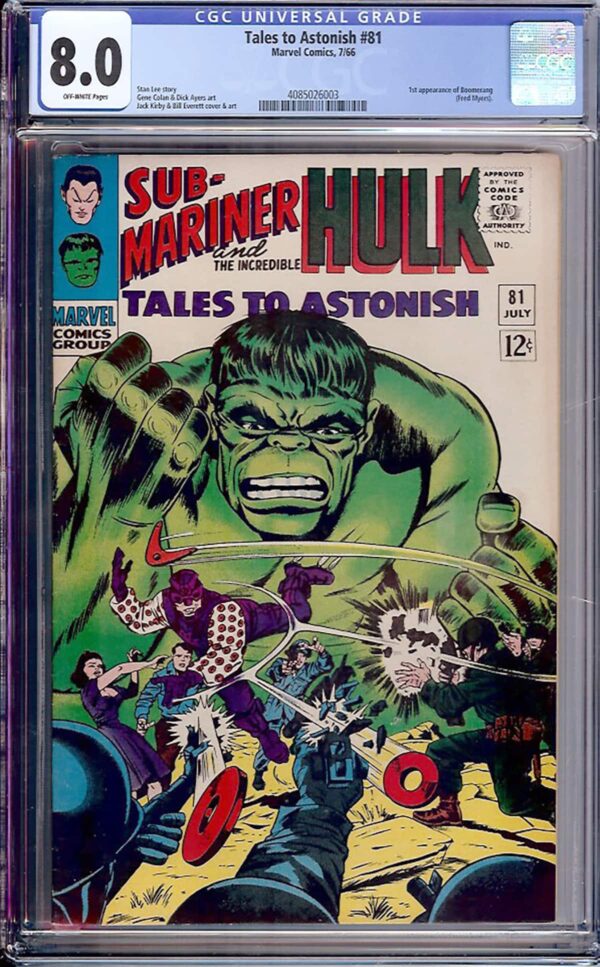 Tales to Astonish #81 (Marvel, 1966) CGC 8.0