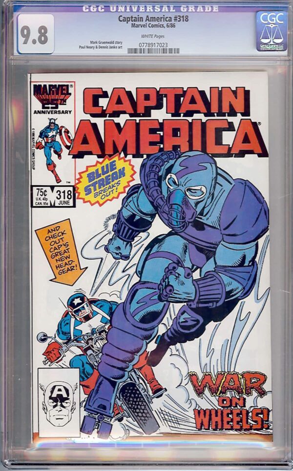 Captain America #318 (Marvel, 1986) CGC 9.8