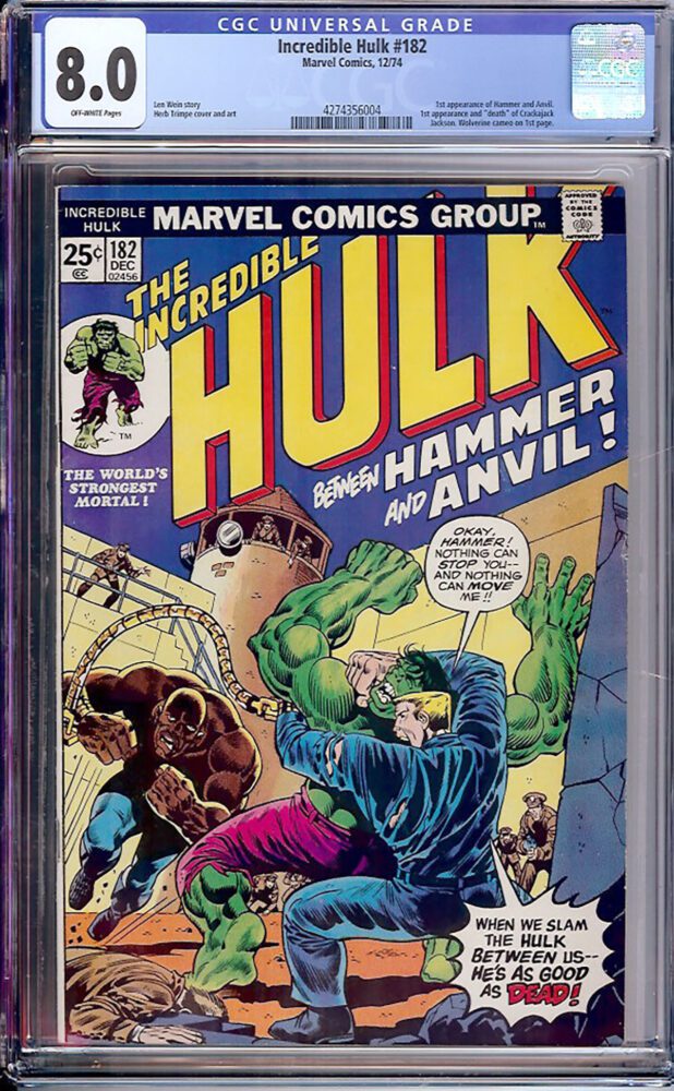 Hulk #182 (Marvel, 1974) CGC 8.0 - CLÉ - Photo 1 sur 1