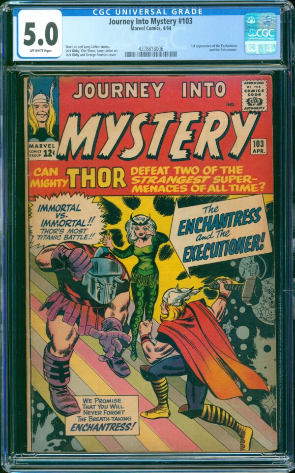 Journey Into Mystery #103 (Marvel, 1964) CGC 5.0 - 1st EXECUTIONER