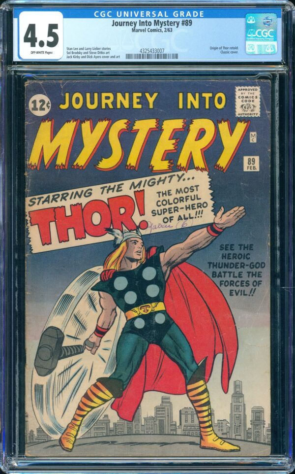 Journey into Mystery #89 (Marvel, 1963) CGC 4.5