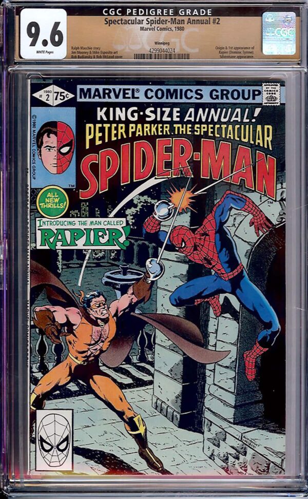 Spectacular Spider-Man #2 Annual (Marvel, 1980) CGC 9.6 - KEY