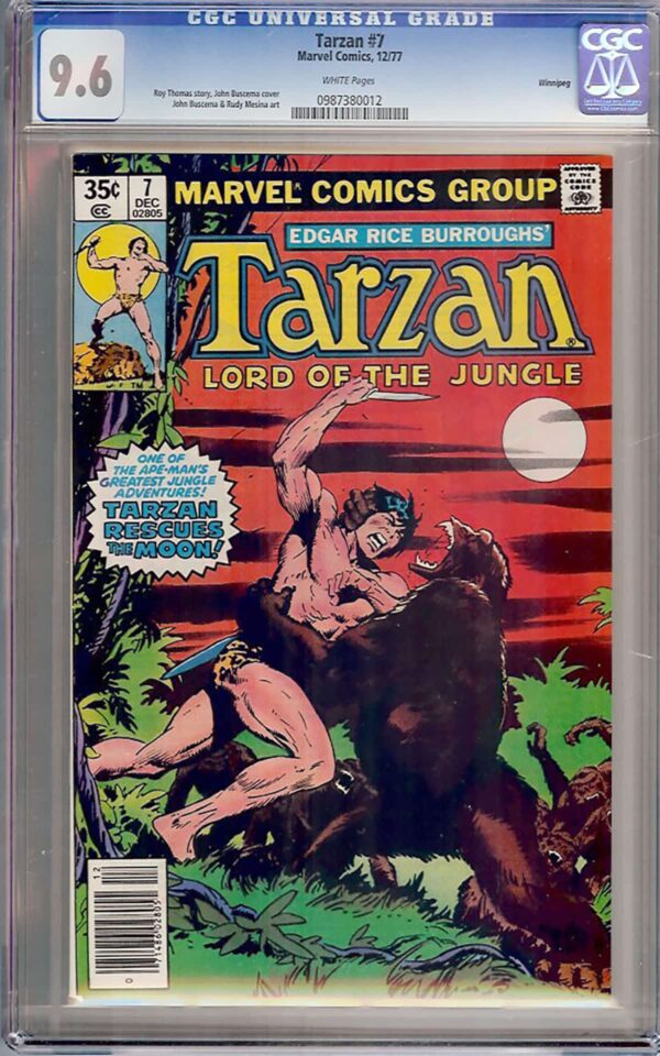 Tarzan #7 (Marvel, 1977) CGC 9.6