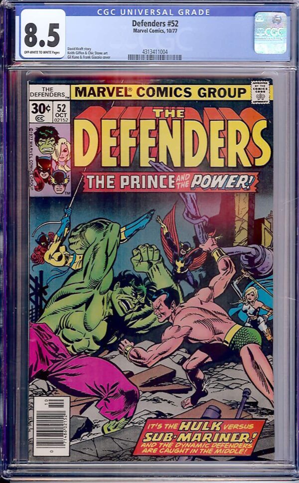 Defenders #52 (Marvel, 1977) CGC 8.5