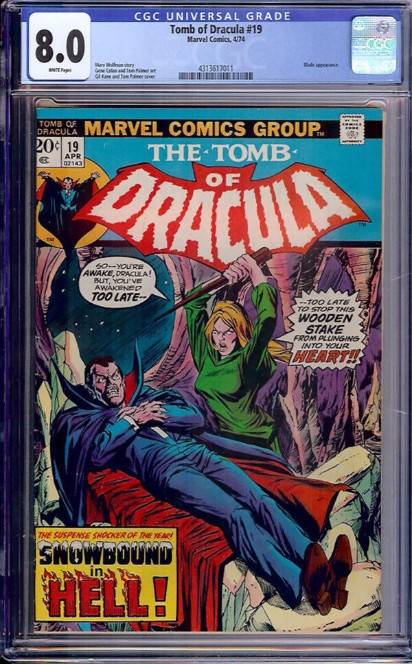 Tomb of Dracula #19 (Marvel, 1974) CGC 8.0 - KEY