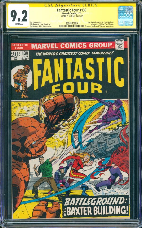 Fantastic Four #130 (Marvel, 1973) CGC 9.2