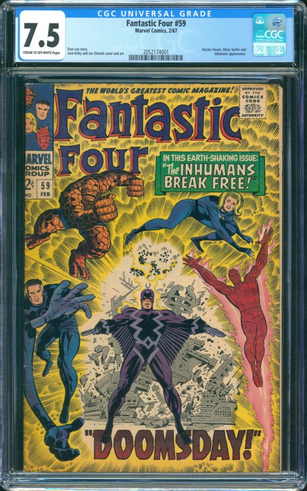 Fantastic Four #59 (Marvel, 1967) CGC 7.5