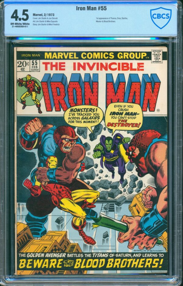 Iron Man #55 (Marvel, 1973) CBCS 4.5 - KEY