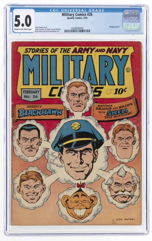 Military Comics #26 (Quality, 1944) CGC 5.0