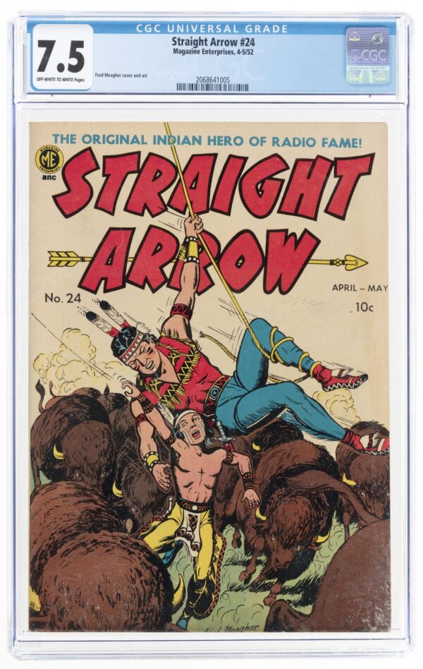 Straight Arrow #24 (Magazine Enterprises, 1952) CGC 7.5