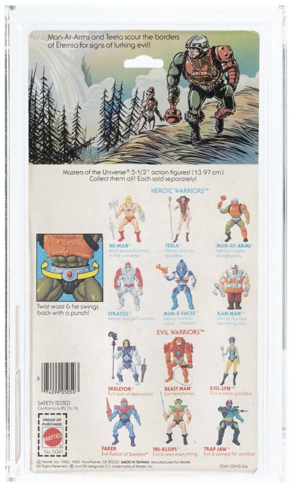 1983 MOTU Man-at-Arms 12-Back AFA 70 - Image 2