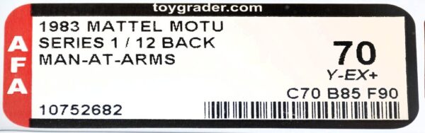 1983 MOTU Man-at-Arms 12-Back AFA 70 - Image 3