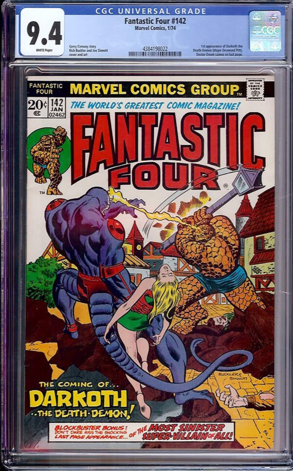 Fantastic Four #142 (Marvel, 1974) CGC 9.4