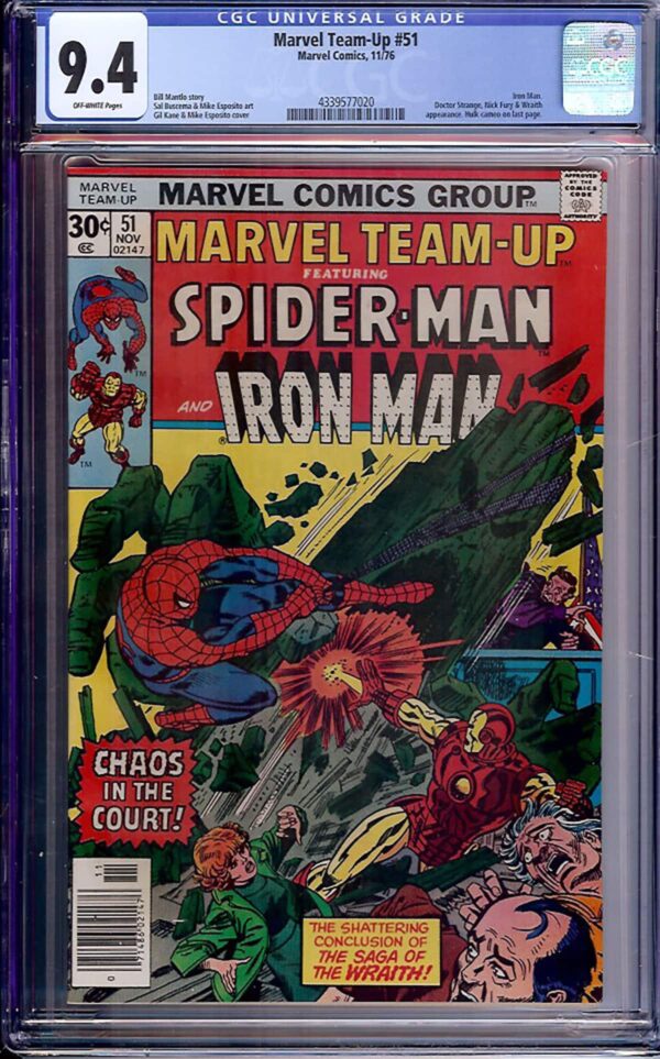 Marvel Team-Up #51 (Marvel, 1976) CGC 9.4