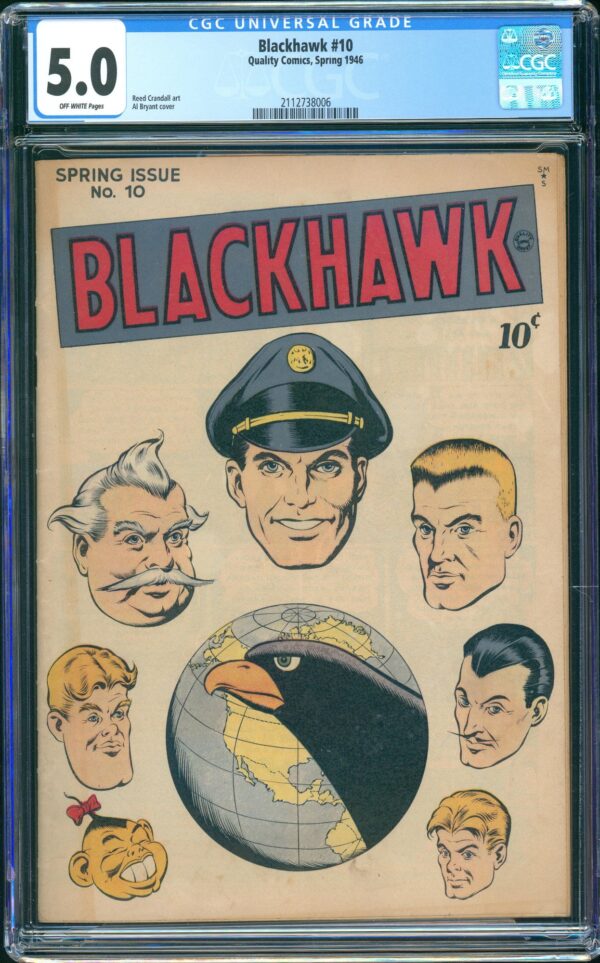 Blackhawk #10 (Quality, 1946) CGC 5.0