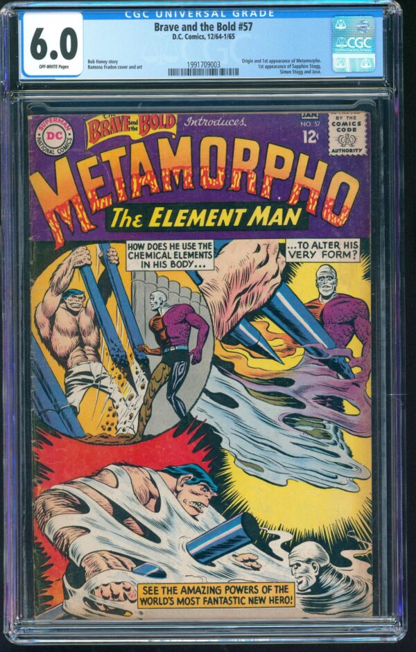 Brave and the Bold #57 (DC, 1964) CGC 6.0 - KEY 1st METAMORPHO