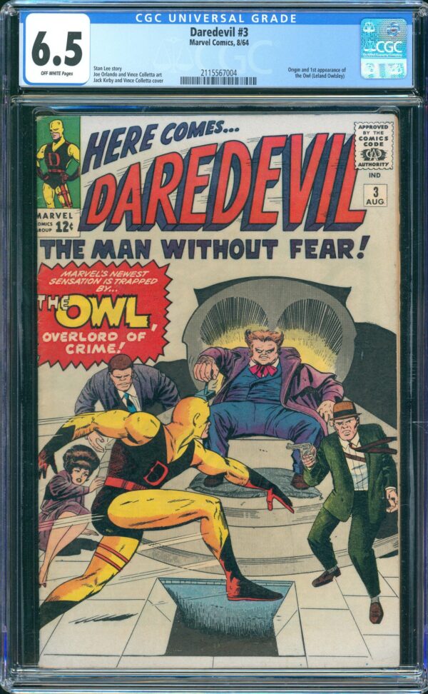 Daredevil #3 (Marvel, 1964) CGC 6.5