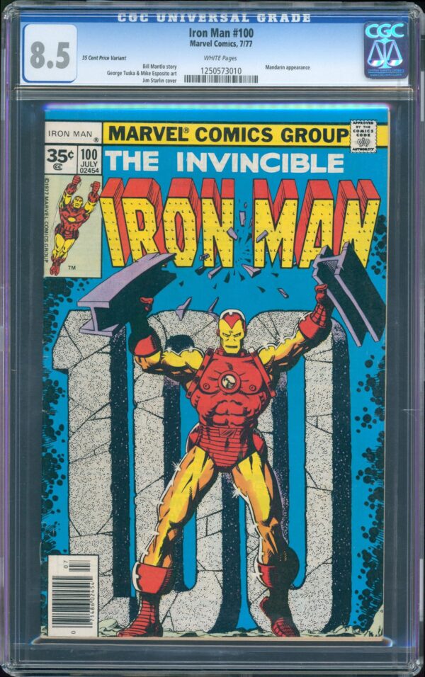 Iron Man #100 (Marvel, 1977) CGC 8.5 - PRICE VARIANT