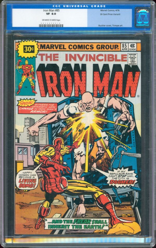 Iron Man #85 (Marvel, 1976) CGC 8.0 - PRICE VARIANT