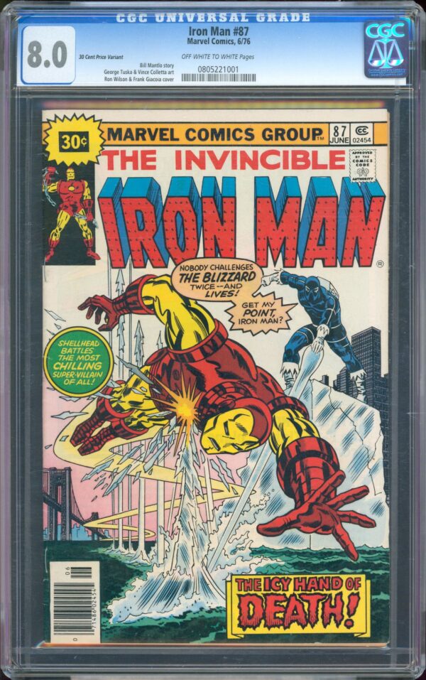 Iron Man #87 (Marvel, 1976) CGC 8.0 - PRICE VARIANT