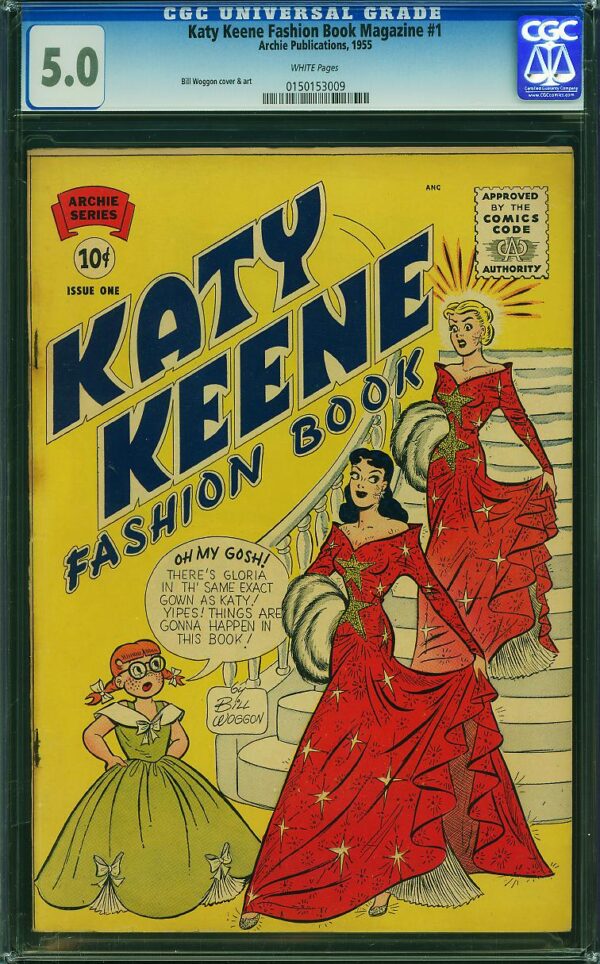 Katy Keene Fashion Book Magazine #1 (Archie, 1955) CGC 5.0