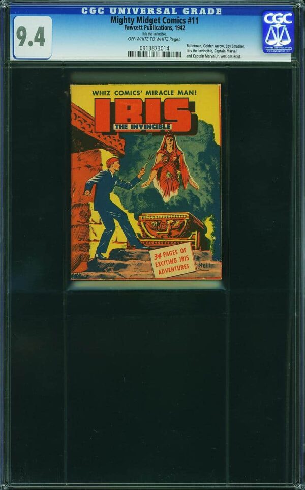 Mighty Midget Comics #11 (Fawcett, 1942) CGC 9.4