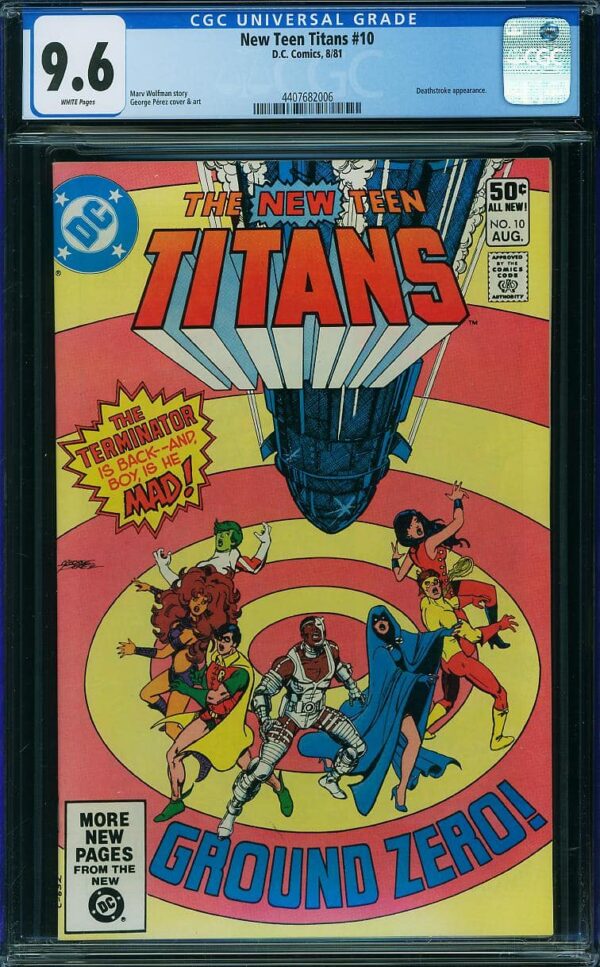 New Teen Titans #10 (DC, 1981) CGC 9.6