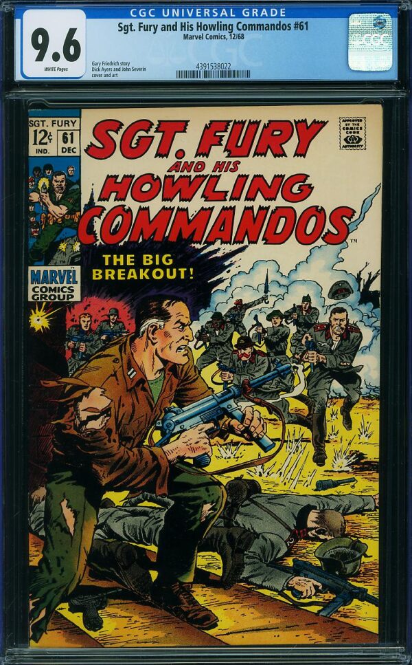 Sgt. Fury and His Howling Commandos #61 (Marvel, 1968) CGC 9.6