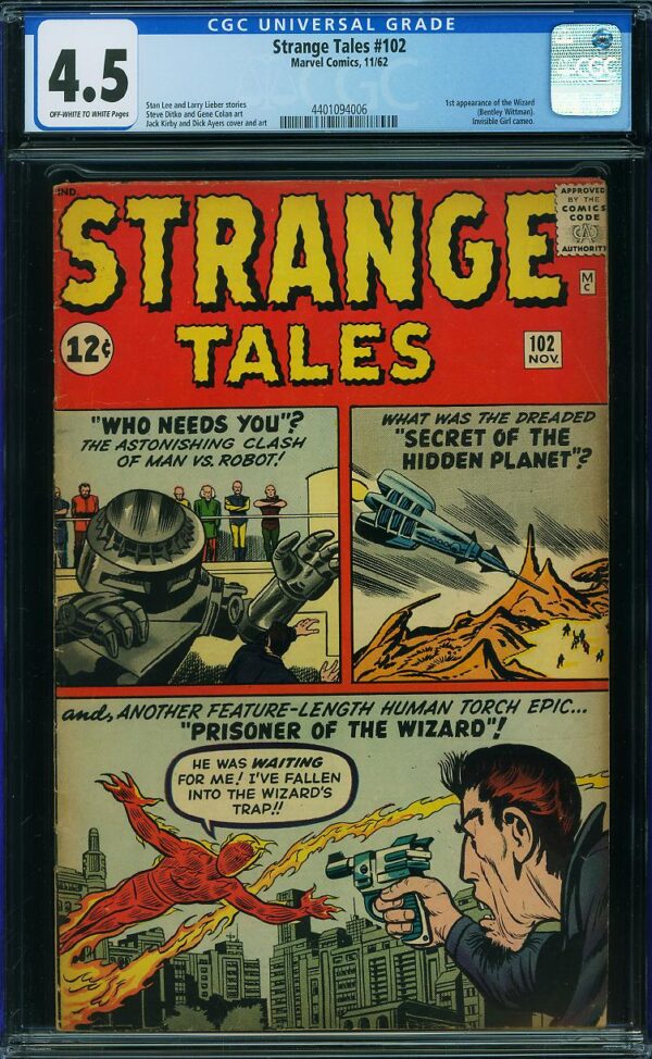 Strange Tales #102 (Marvel, 1962) CGC 4.5 - 1st WIZARD