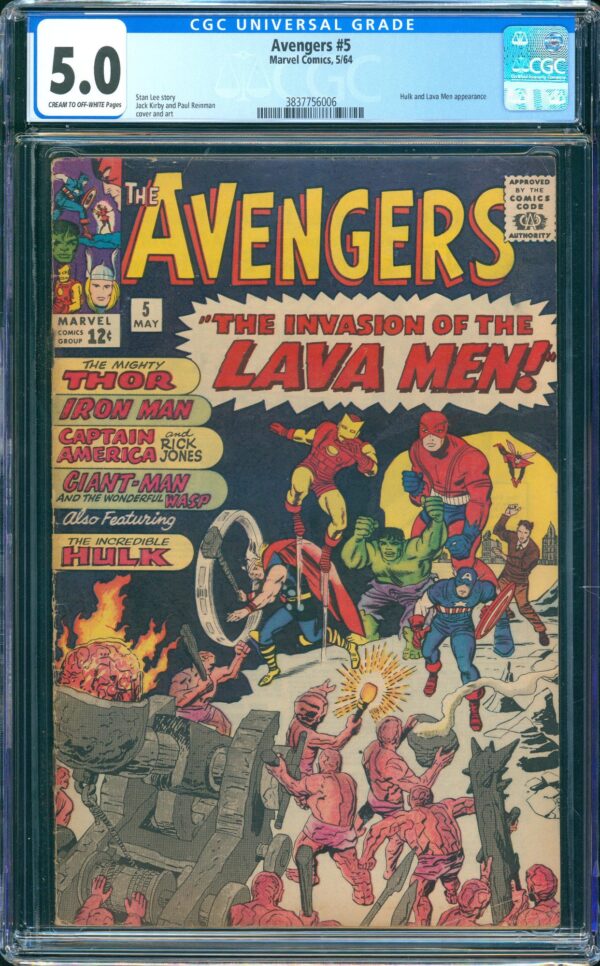 Avengers #5 (Marvel, 1964) CGC 5.0