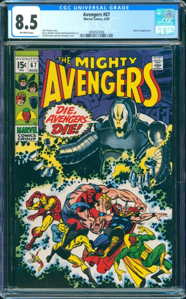 Avengers #67 (Marvel, 1969) CGC 8.5