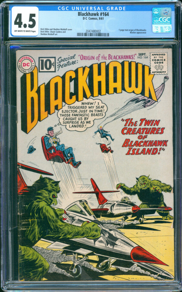 Blackhawk #164 (DC, 1961) CGC 4.5