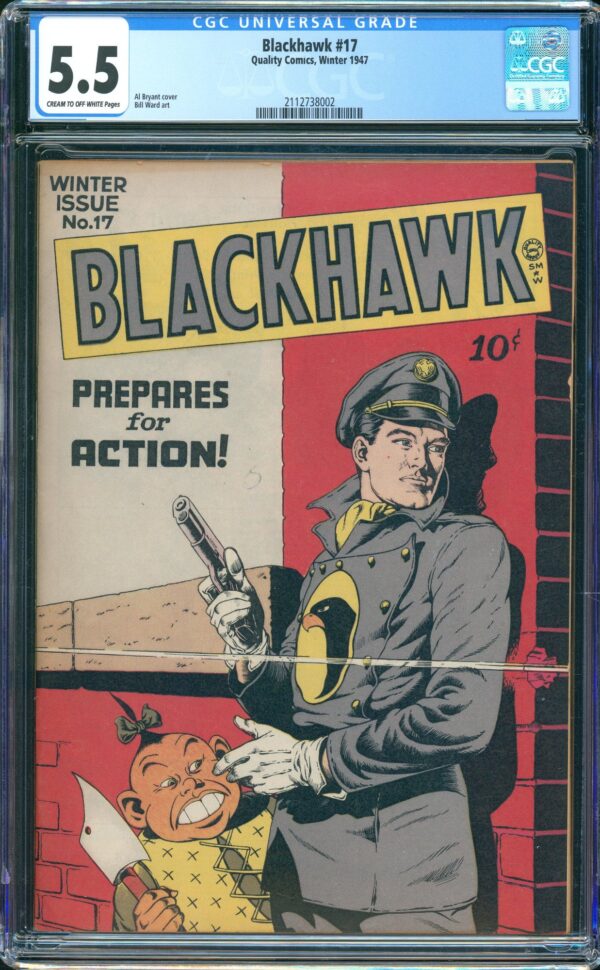 Blackhawk #17 (Quality, 1947) CBCS 5.5