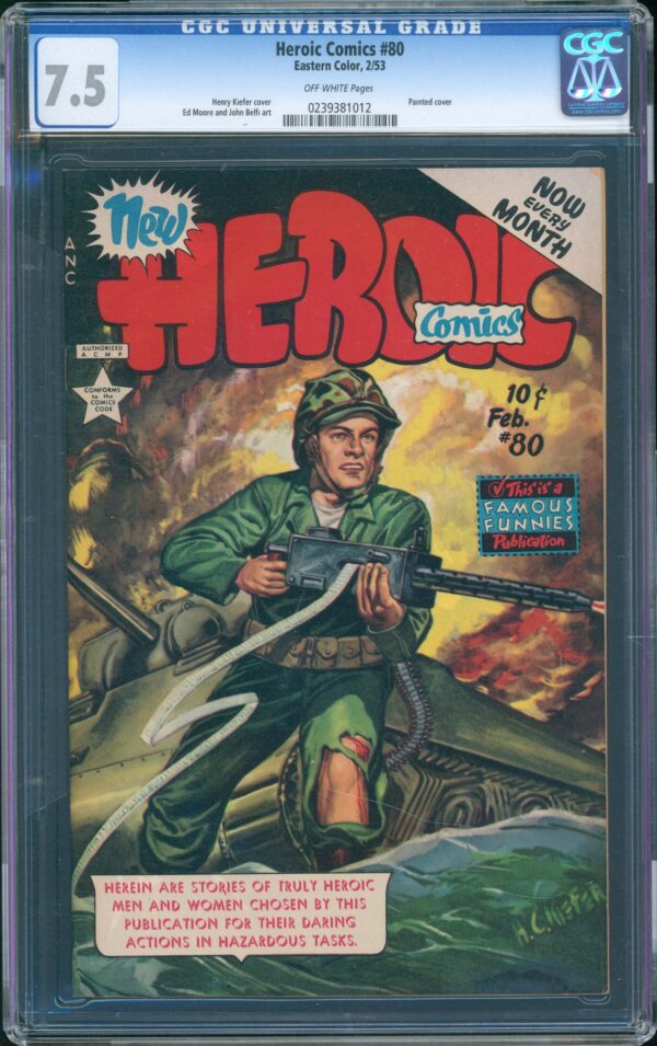 Heroic Comics #80 (Eastern Color, 1953) CGC 7.5