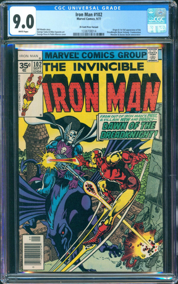 Iron Man #102 (Marvel, 1977) CGC 9.0 - PRICE VARIANT