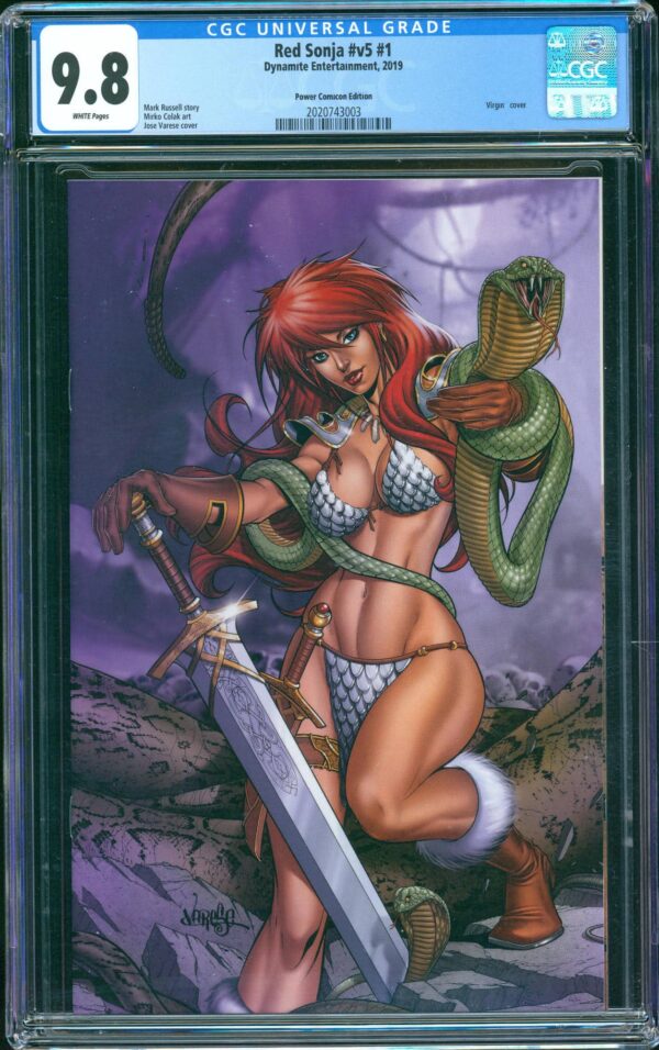 Red Sonja v5 #1 (Dynamite, 2019) CGC 9.8