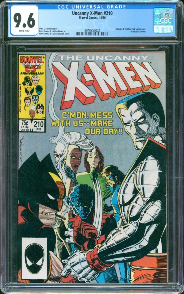 Uncanny X-Men #210 (Marvel, 1986) CGC 9.6