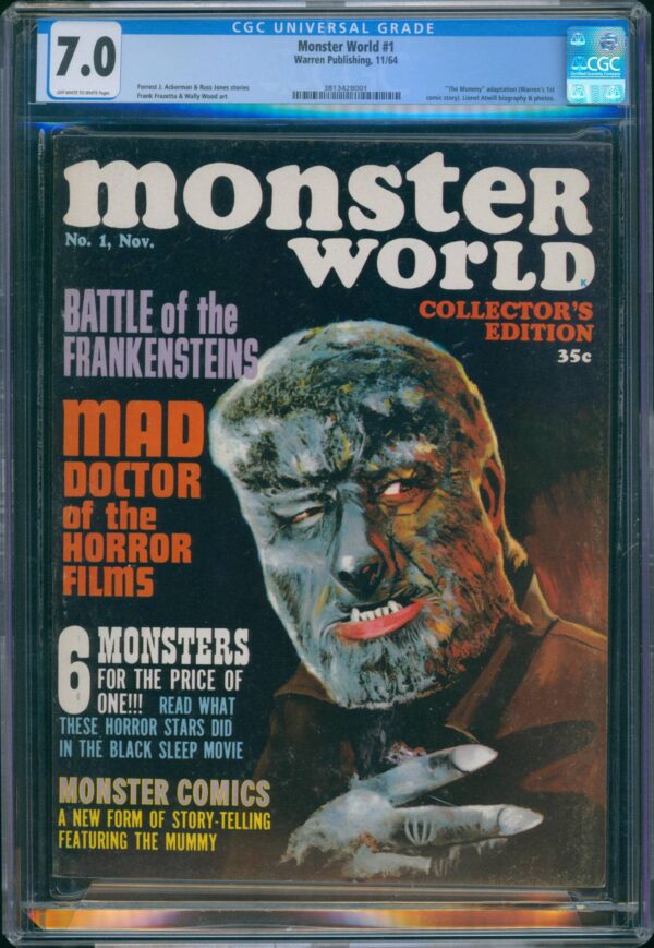 Monster World #1 (Warren, 1964) CGC 7.0