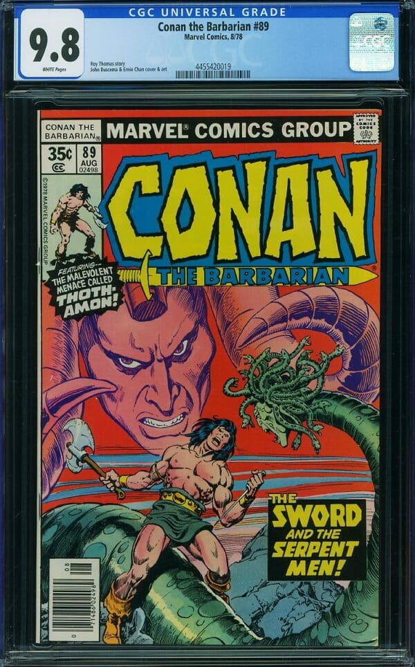 Conan the Barbarian #89 (Marvel, 1978) CGC 9.8