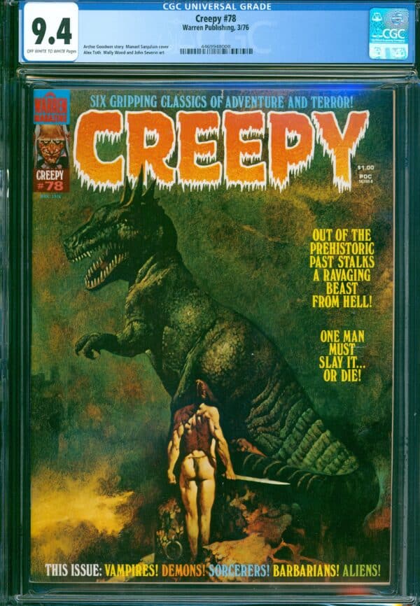 Creepy #78 (Warren Pub, 1976) CGC 9.4