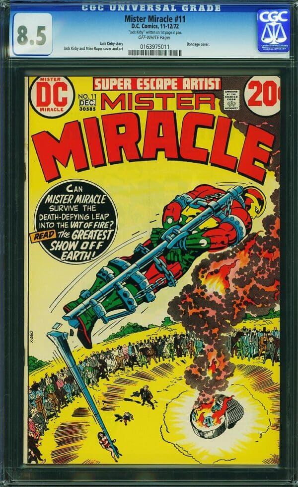 Mister Miracle #11 (DC, 1972) CGC 8.5 - Signed Kirby