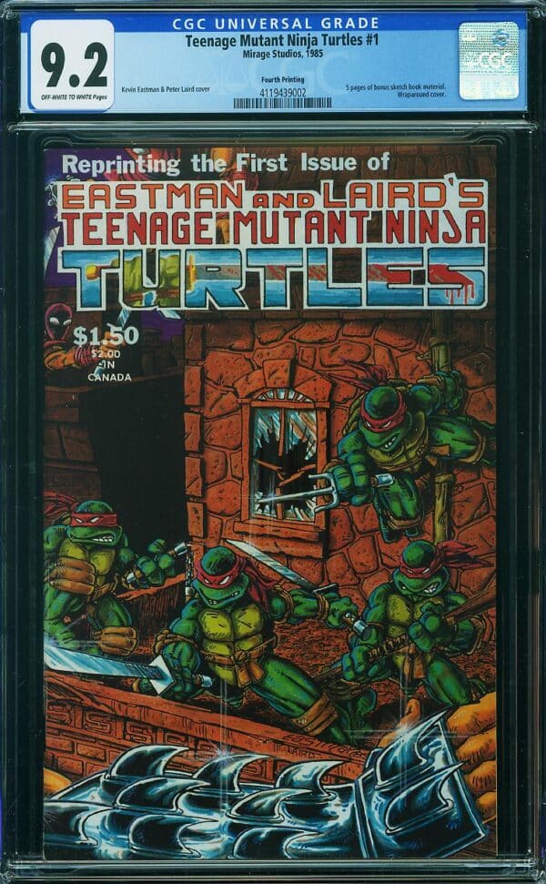 Teenage Mutant Ninja Turtles #1 (Mirage, 1985) CGC 9.2